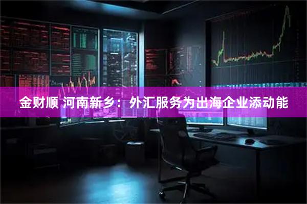 金财顺 河南新乡：外汇服务为出海企业添动能