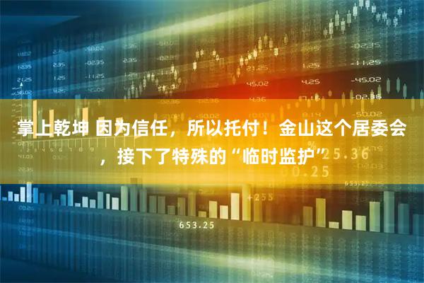 掌上乾坤 因为信任，所以托付！金山这个居委会，接下了特殊的“临时监护”